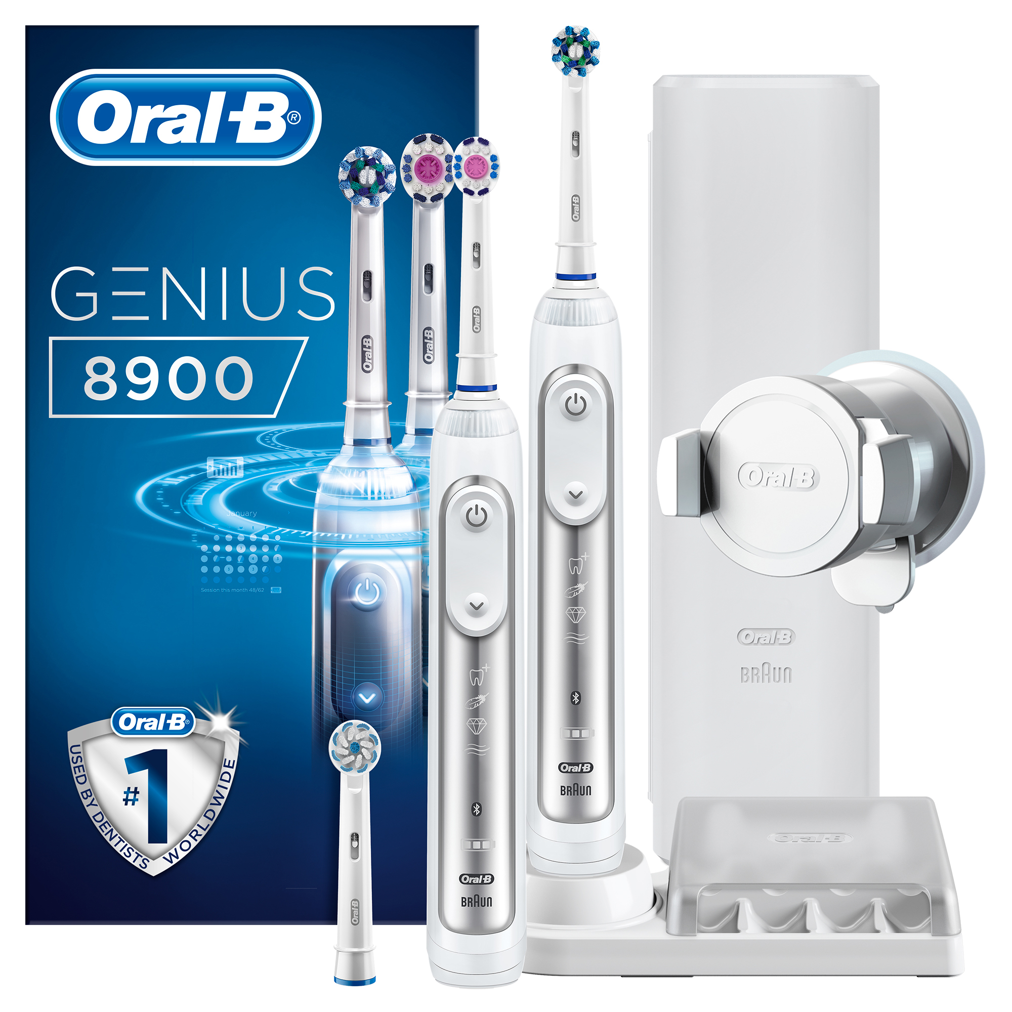 Oral-B Genius Pro 8900 Elektrikli Diş Fırçası 2'li