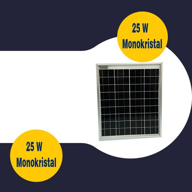 Gesper Energy 25W Watt Monokristal Güneş Paneli 36 Hücre 12V