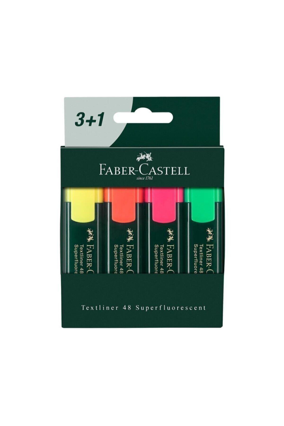 Faber Castell Fosforlu Kalem 3+1 254831