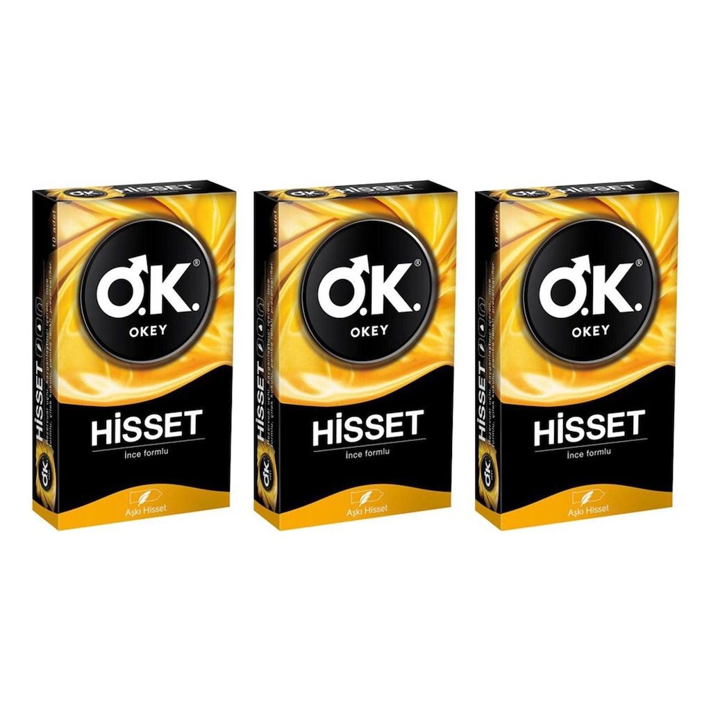 Okey Hisset Prezervatif 10'lu x 3