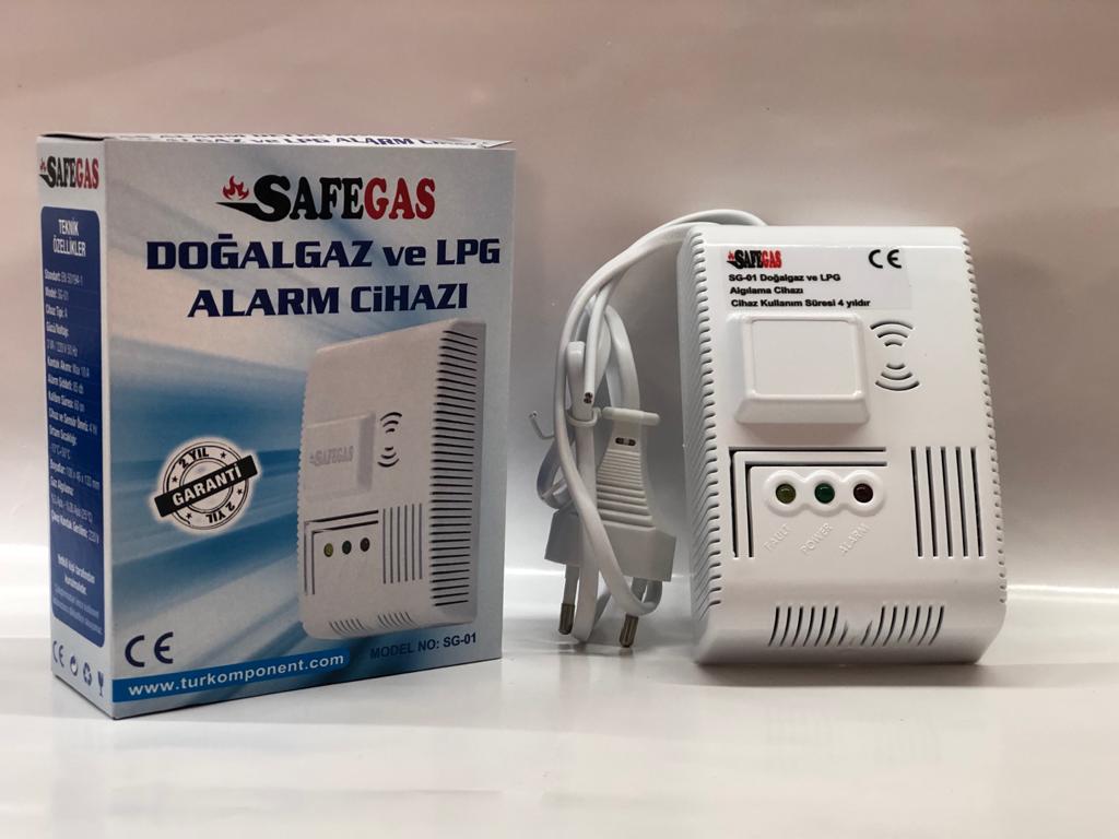 Safegas SG-03 Doğalgaz ve Lpg Alarmlı Gaz Dedektörü