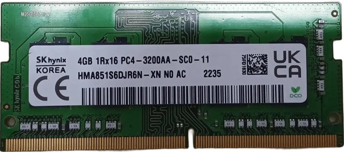 4gb 3200mhz Ddr4 Sodimm Ram Hma851s6djr6n