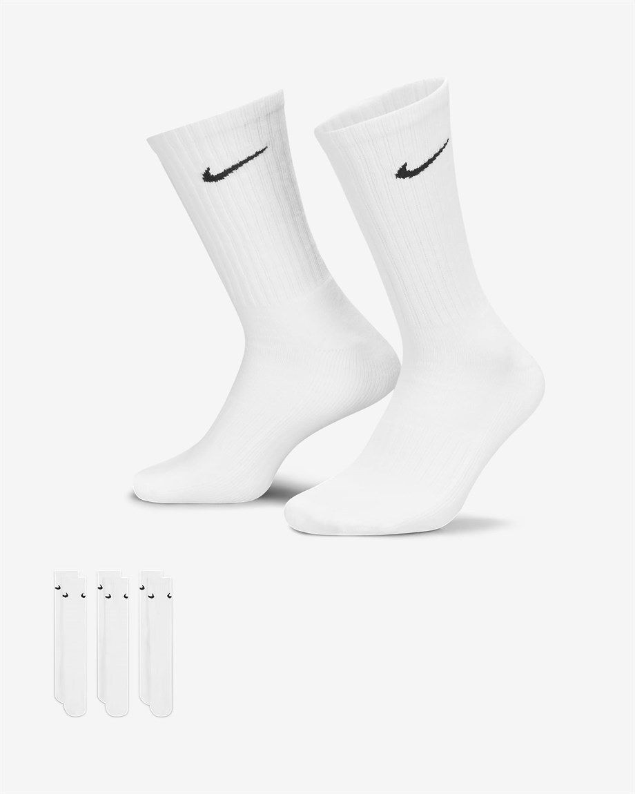 Nike Cushioned Training Crew 3'lü Çorap