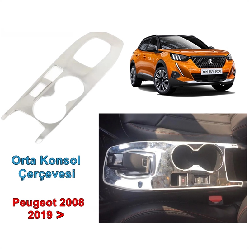 Peugeot 2008 Orta Konsol Nikelajı 2019 Sonrası 1 Prç. P. Çelik N11.327
