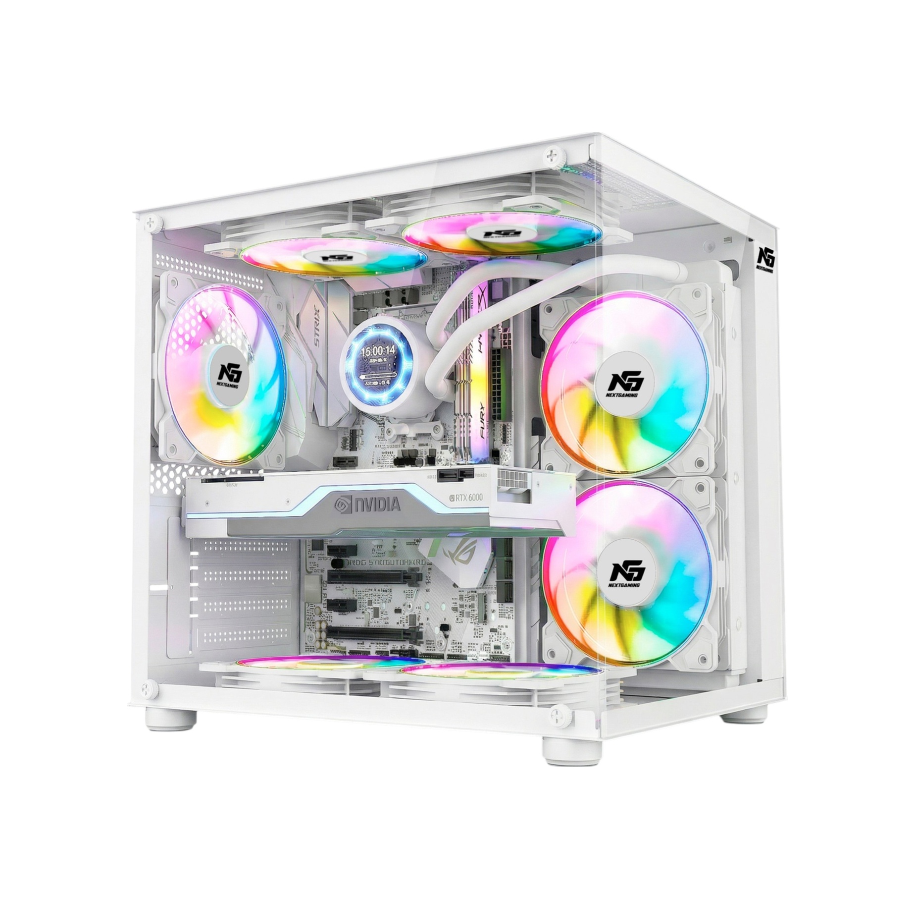Orion Cube 3x Tuştan Değişen Rgb Fanlı M-atx Boş Bilgisayar Kasası Beyaz