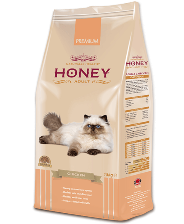 Honey Premium Tavuklu Yetişkin Kedi Maması 15 KG