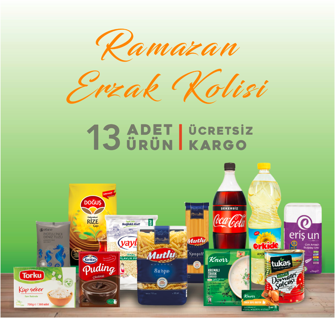 Akman Ramazan Erzak Gıda Yardım Kolisi 13'lü