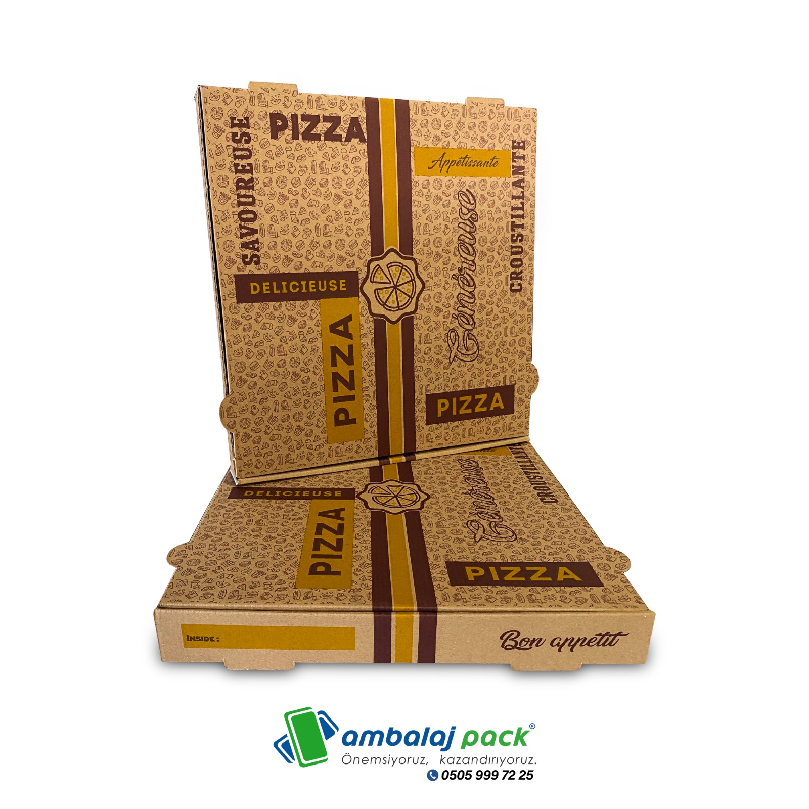 Ambalaj Pack Pizza Kutusu 31X31X4 Cm
