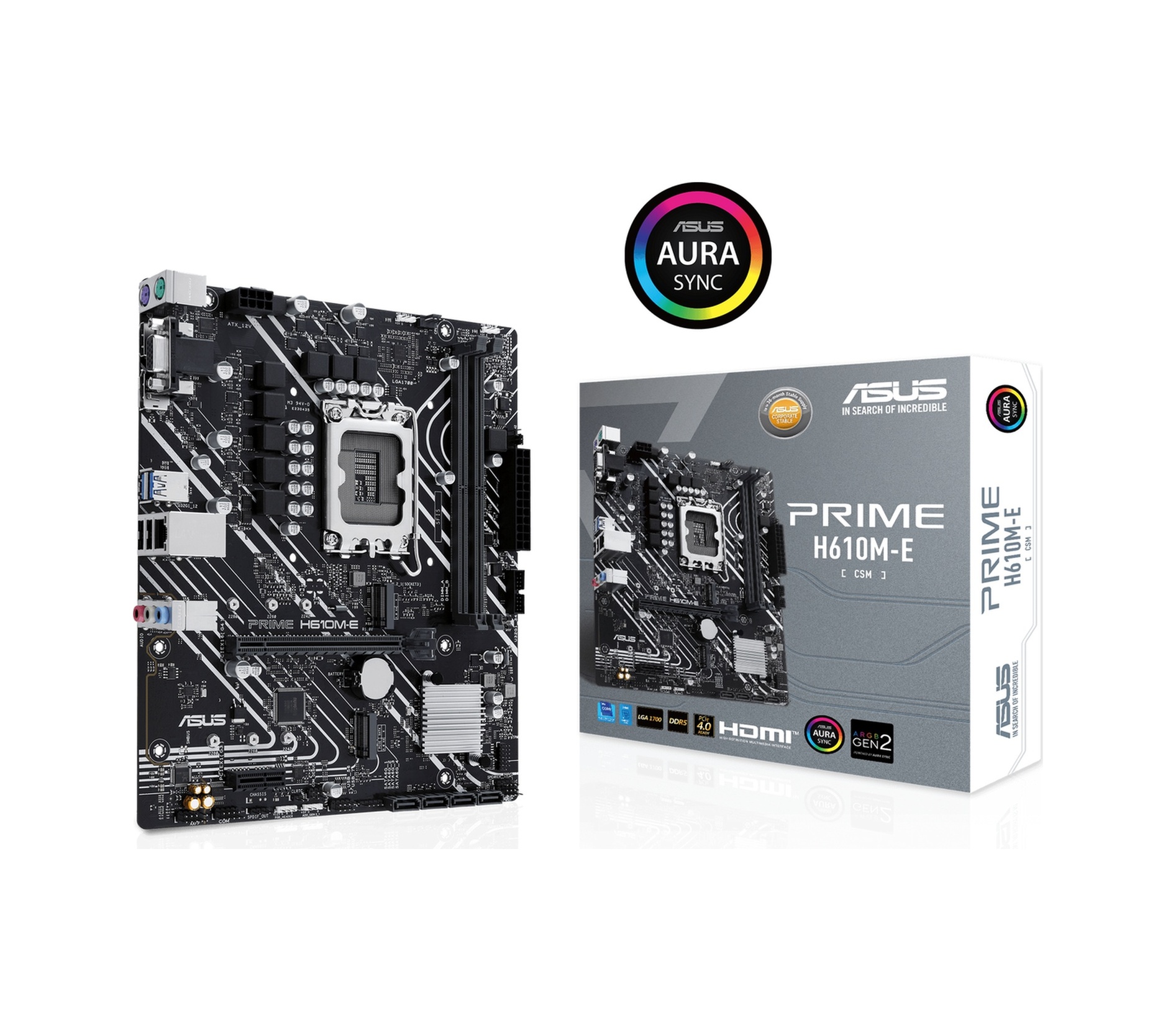 Asus Prime H610M-E-CSM Intel H610 5600 MHz DDR5 Soket 1700 mATX Anakart