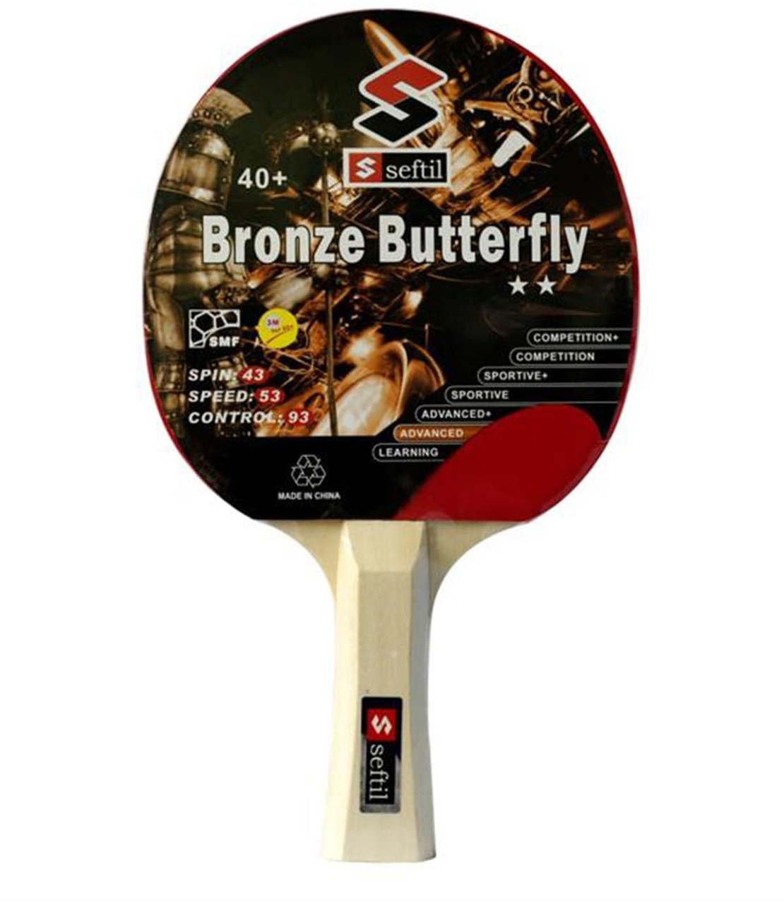 Seftil S0082 Bronze Butterfly Masa Tenisi Raketi