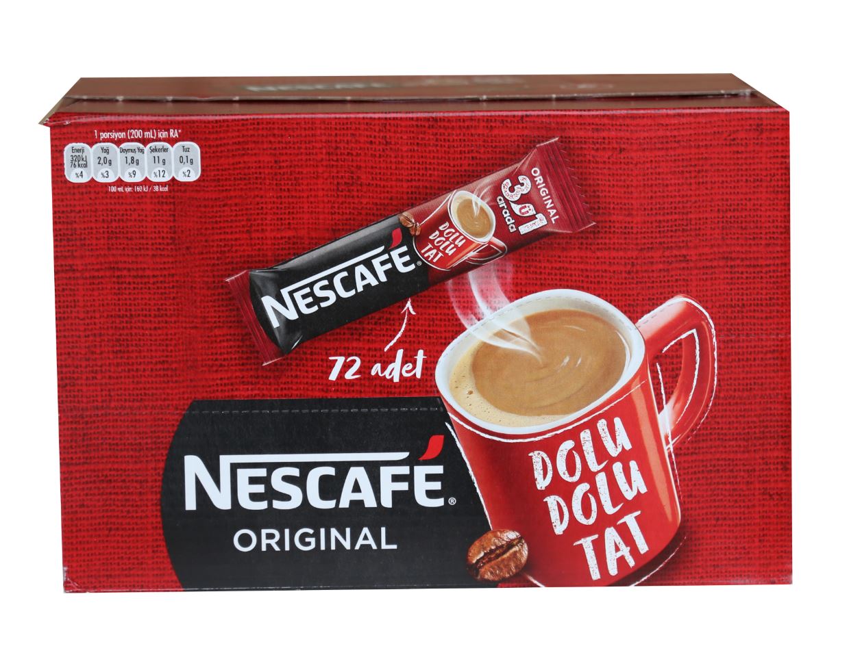 Nescafe 3 ü 1 Arada Original Hazır Kahve 72 x 17.5 G