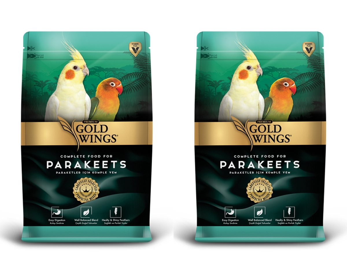 Gold Wings Premium Sultan-Cennet Papağanı Yemi 1 KG 2 Adet