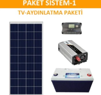 Güneş Enerjisi Hazır Solar Paket 600 Watt İnverter 170 Watt Panel