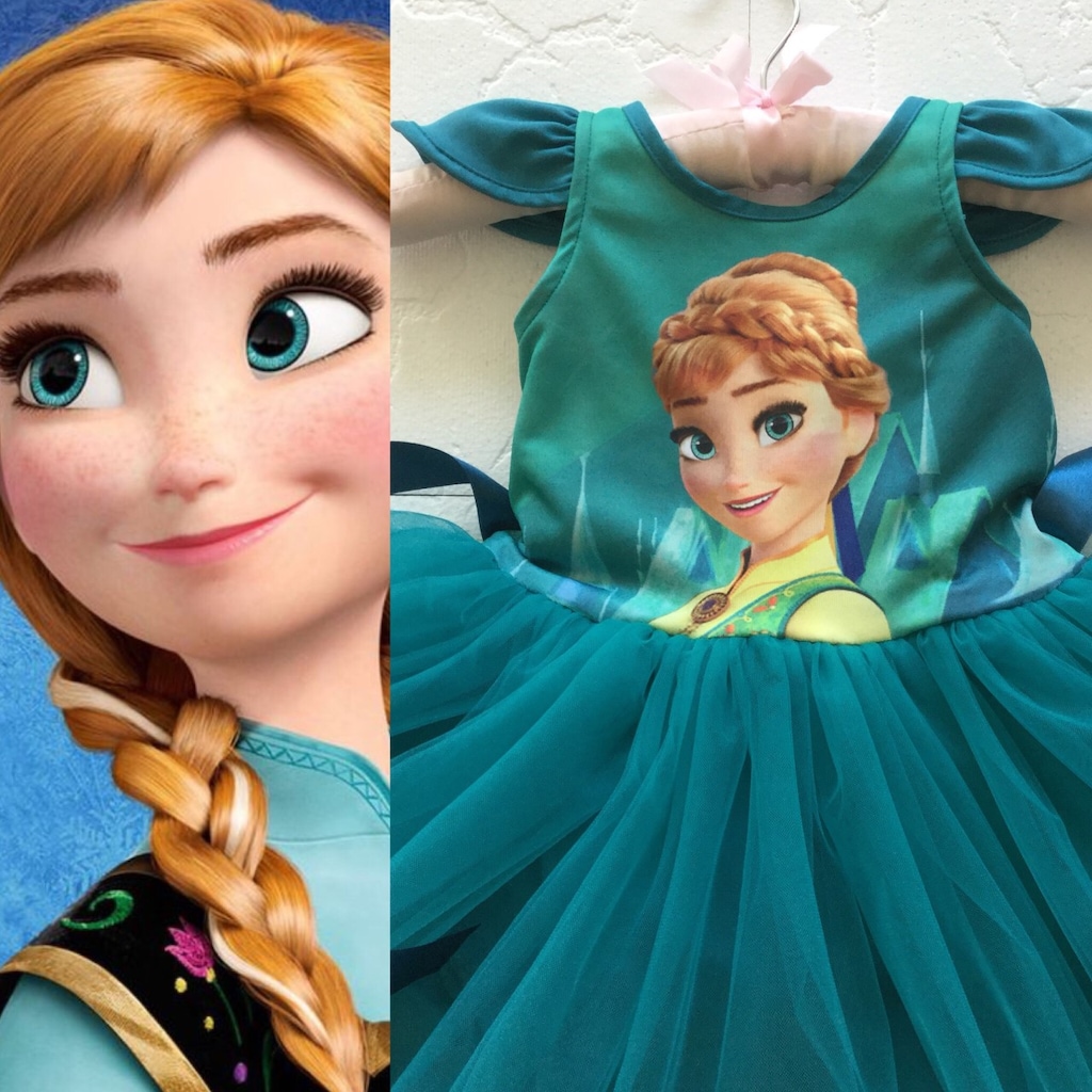 Prenses Anna Kostümü, Frozen Elsa,Anna Kız Çocuk Elbise Ve Kostüm