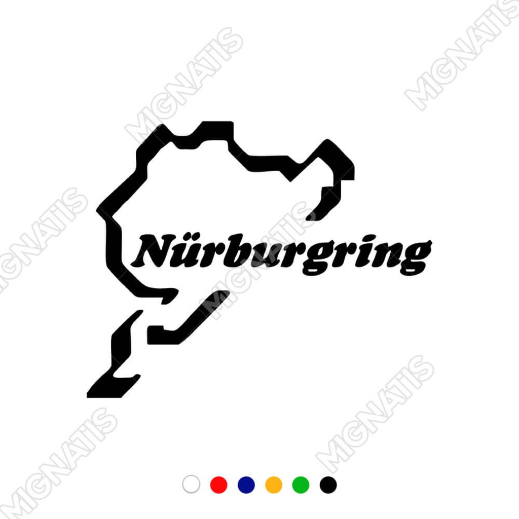 Nurburgring Harita Araç Yan Kapılar Için Sticker (426655474)