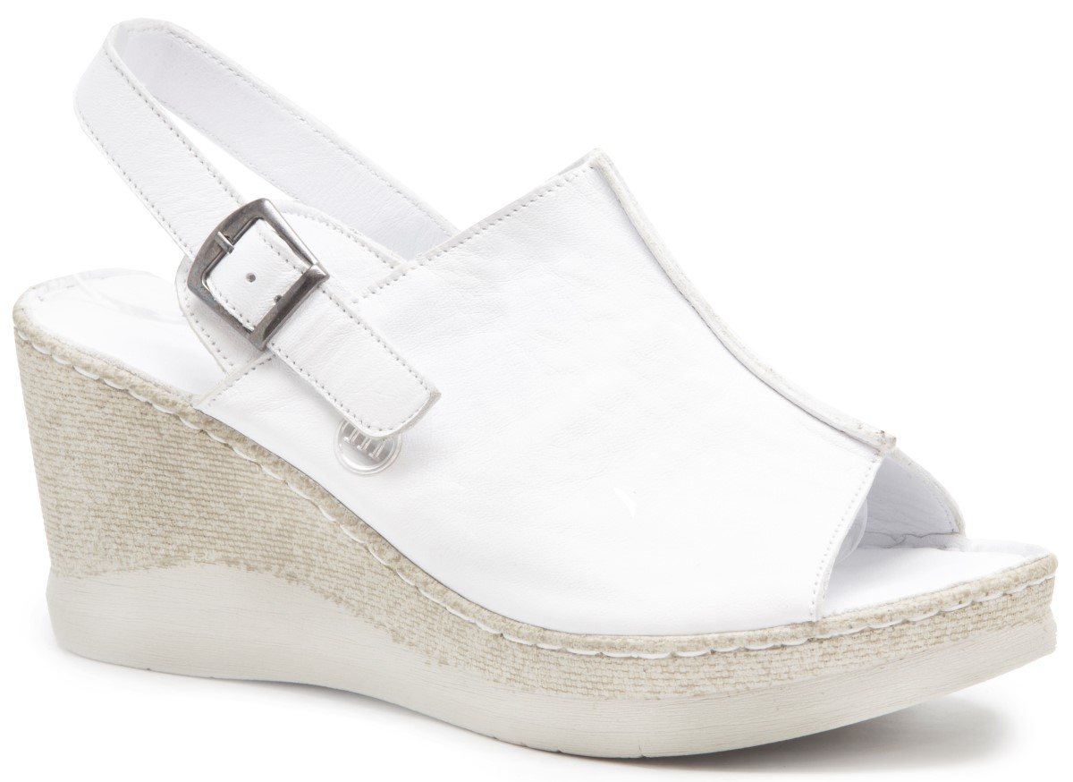 Mammamia D23ys 1210 Beyaz Bayan Ayakkabı Terlik Sandalet