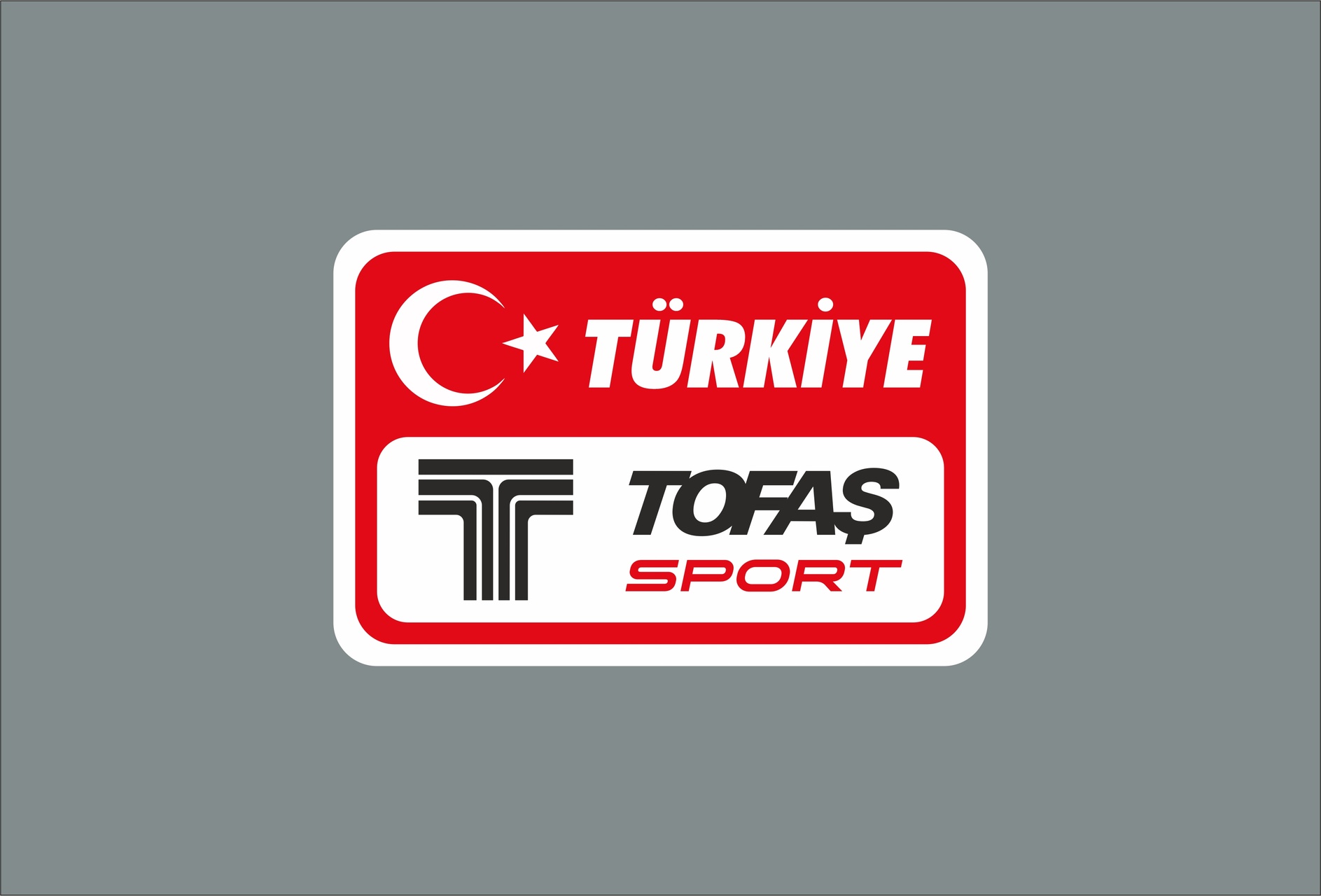 Araba Sticker Etiket Tofaş Sport Türkiye Sticker Etiket 15x10cm