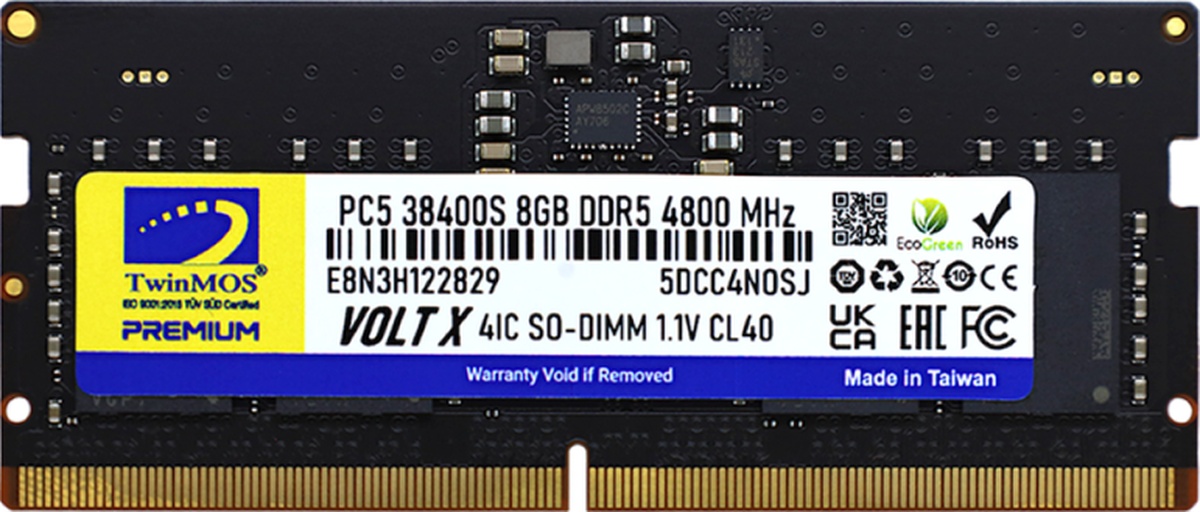 Twinmos Voltx TMD58GB4800S40 8 GB DDR5 4800 MHz CL40 Ram