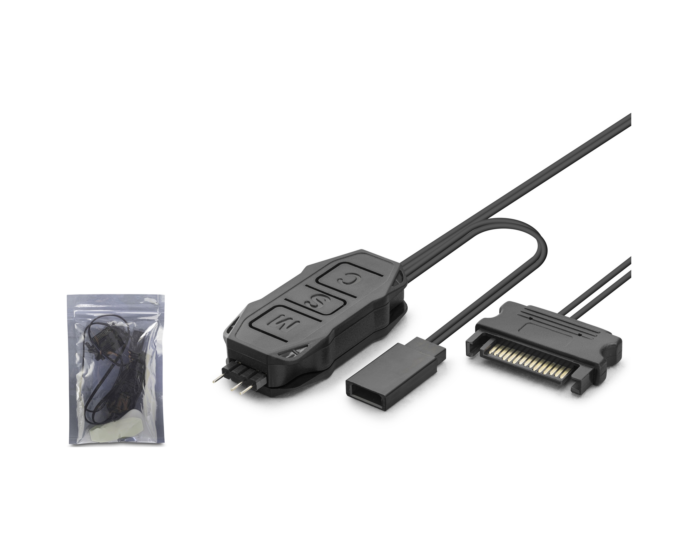HADRON HDX1082 SATA Mini Fan ARGB Kontrolcüsü Siyah