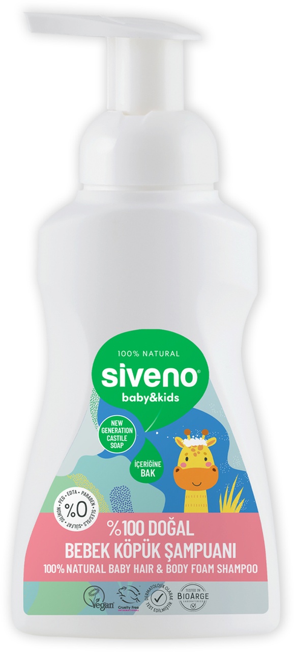 Siveno Doğal Bebek Köpük Şampuan 250 ML
