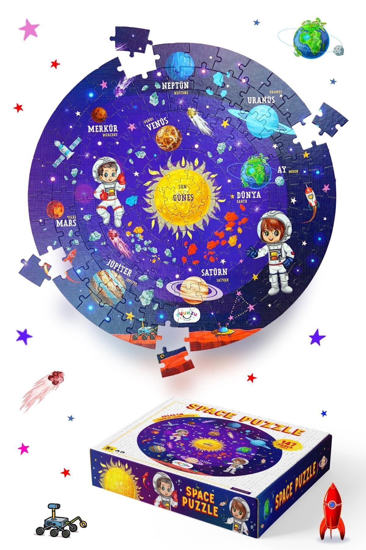 & Oyunzu Space Puzzle 147 Parça – Deoy1001