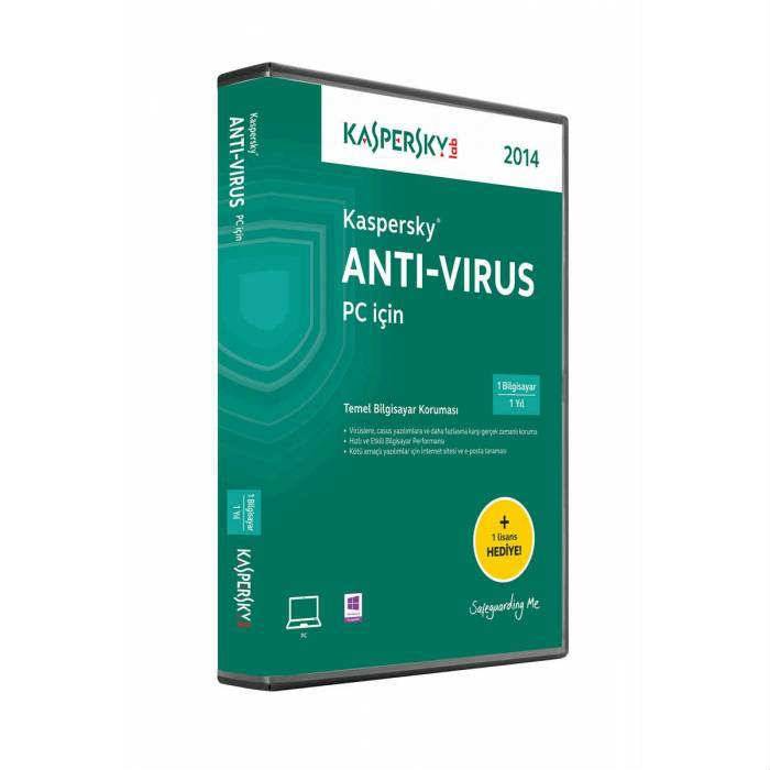 Kaspersky Antivirüs 2014(2015) 2 Kullanıcı KUTU
