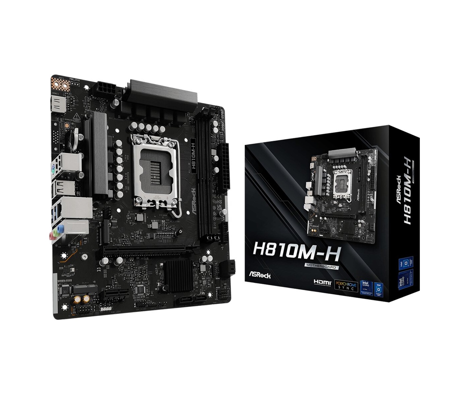 Asrock H810m-h Lga1851 Ddr5 6400mhz+ Oc Matx Gaming Oyuncu Aaaa18asr0004
