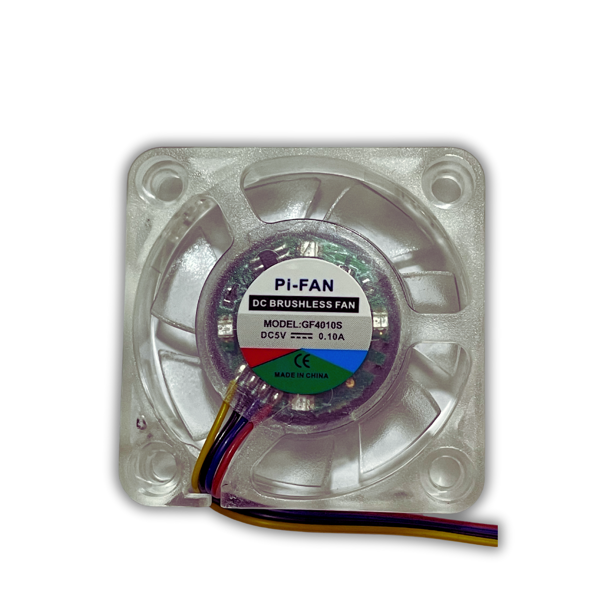 Raspberry Pi 5 52pi 40x40x10mm Soğutma Fanı 5v 4pin - Rgb Led Işıklı 40x40