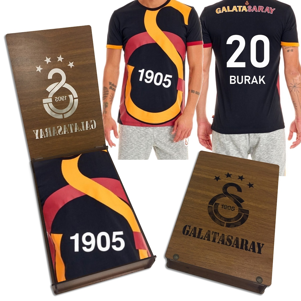 Galatasaray Forma Kişiye Özel Orjinal Lisanslı T-Shirt Kutulu