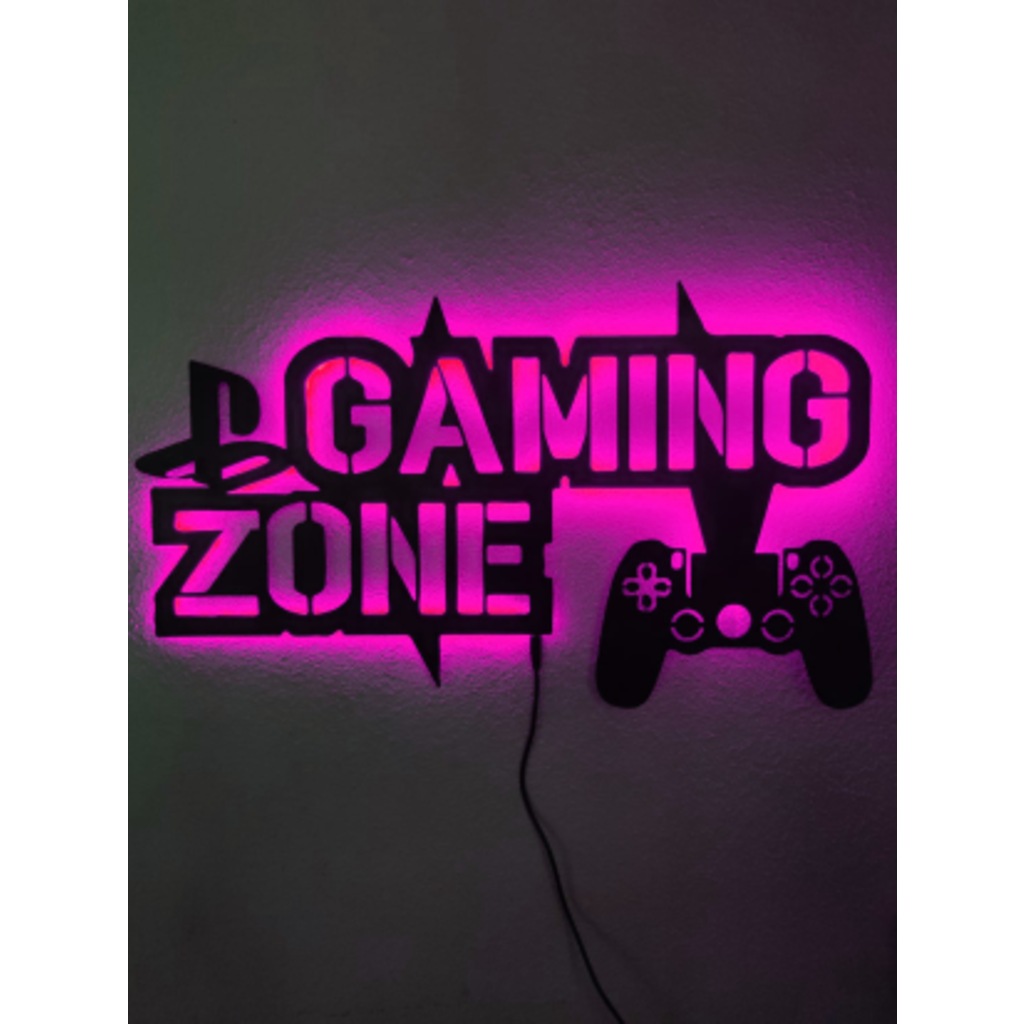 Gaming Zone Led Işıklı Tablo (523524657)