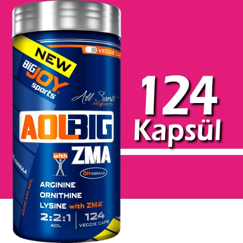 Bigjoy Sports Aol + Zma 124 Kapsül Arginine Ornitin Lisin Arg