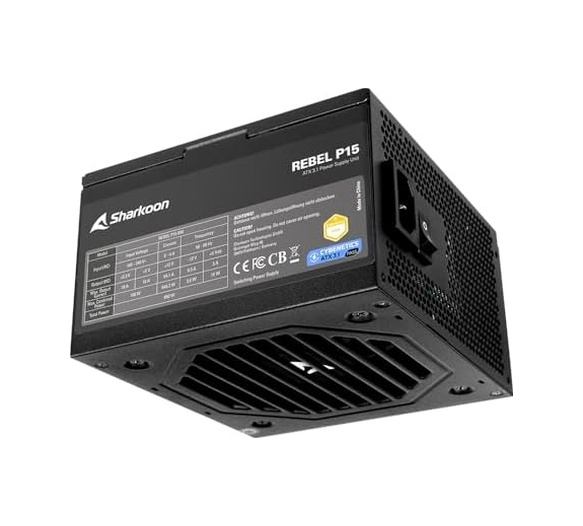 Sharkoon Psu Standart 650w Cybenetıcs Gold Rebel P15 650 120mm Fan