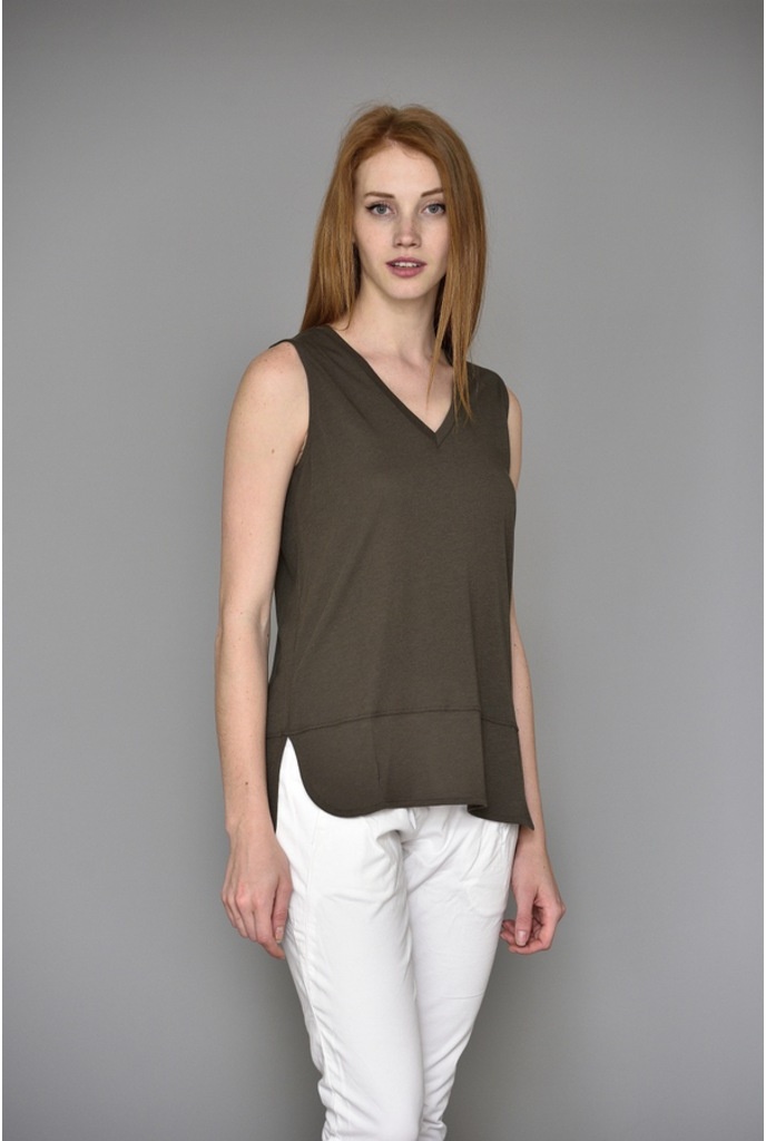 Mela D'Oro Mw-A2 Kolsuz V Yaka Kadın T-Shirt 3 Farklı Renkte