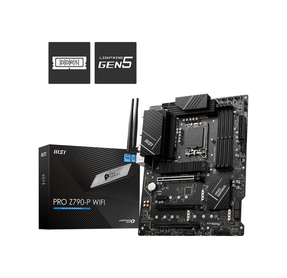 MSI Pro Z790-P WIFI Intel Z790 7000 MHz (OC) DDR5 Soket 1700 ATX Anakart
