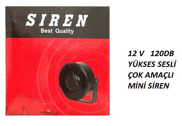 Mini Siren 12V Piezo - 120Db Yükses Ses