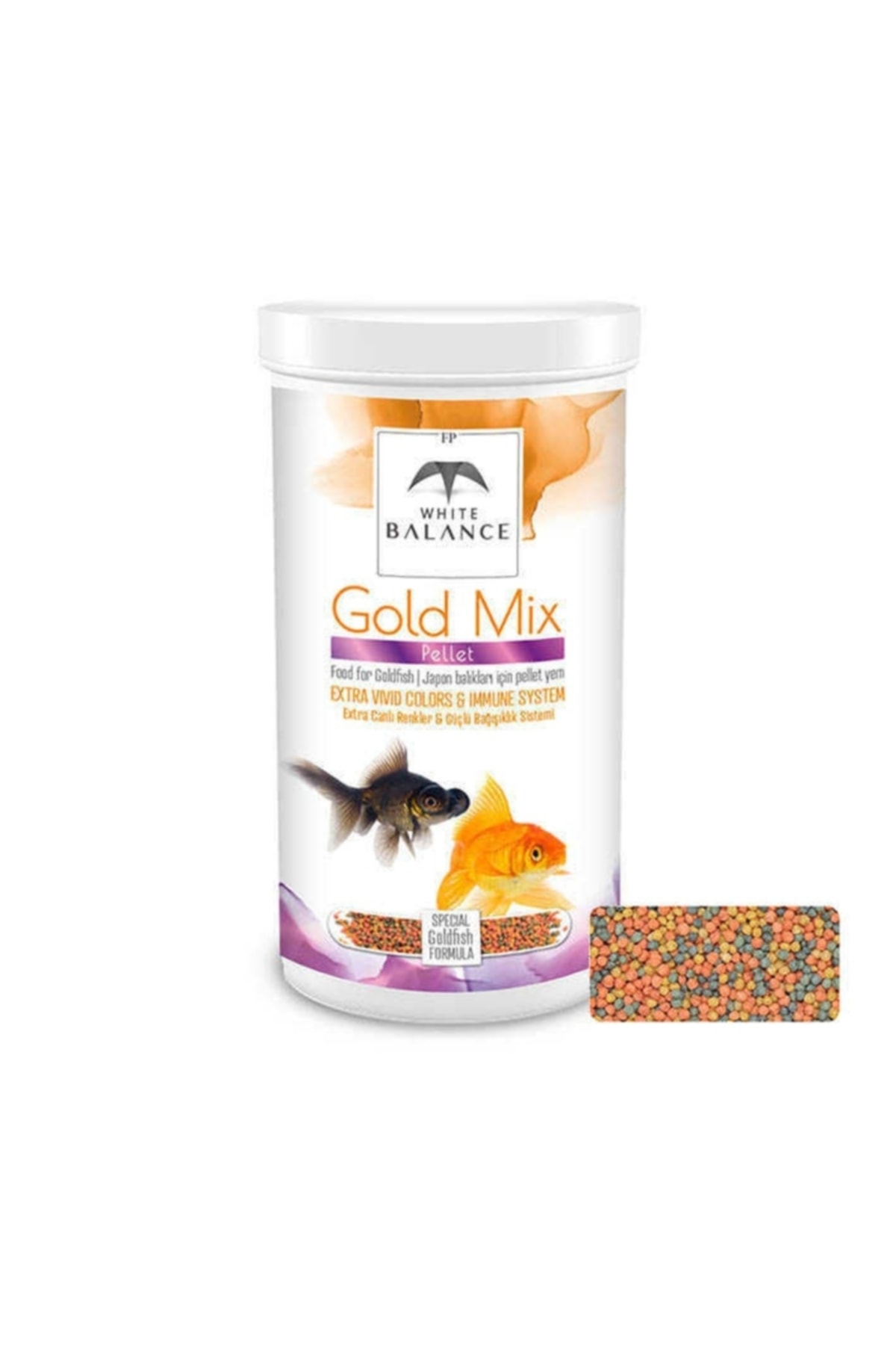 White Balance Japon Balığı Yemi Gold Mix Pellets 1000 ml