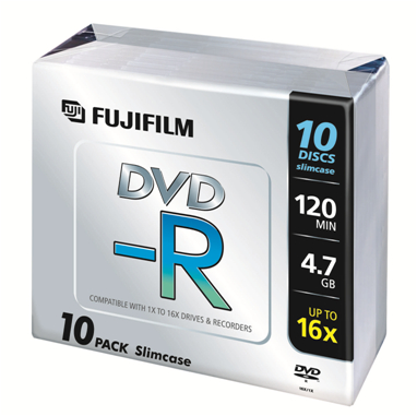 Boş Dvd Fujifilm Dvd-R 4.7Gb 16X Ince Kutu 10 Adet