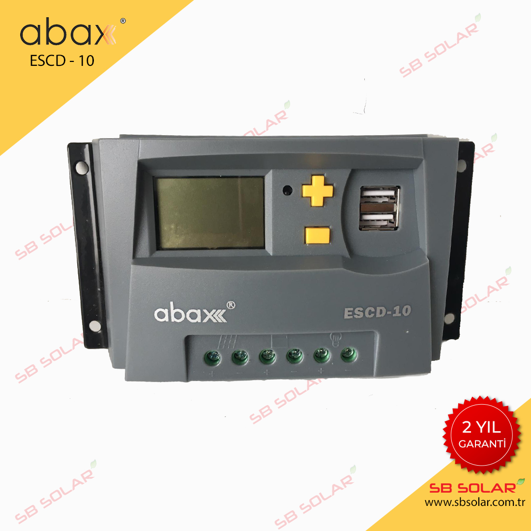 Abax 10 Amper 12 / 24 V Volt Solar Şarj Kontrol Cihazı Regülatörü N11.54