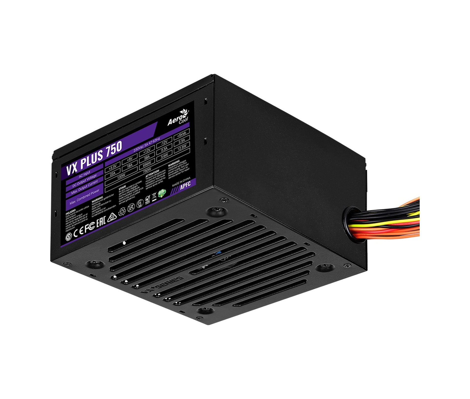 Aerocool VX Plus AE-VXP750 750W Aktif PFC Güç Kaynağı