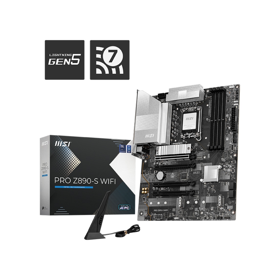 MSI Pro Z890-S WIFI Intel Z890 8600 MHz (OC) DDR5 Soket 1851 ATX Anakart
