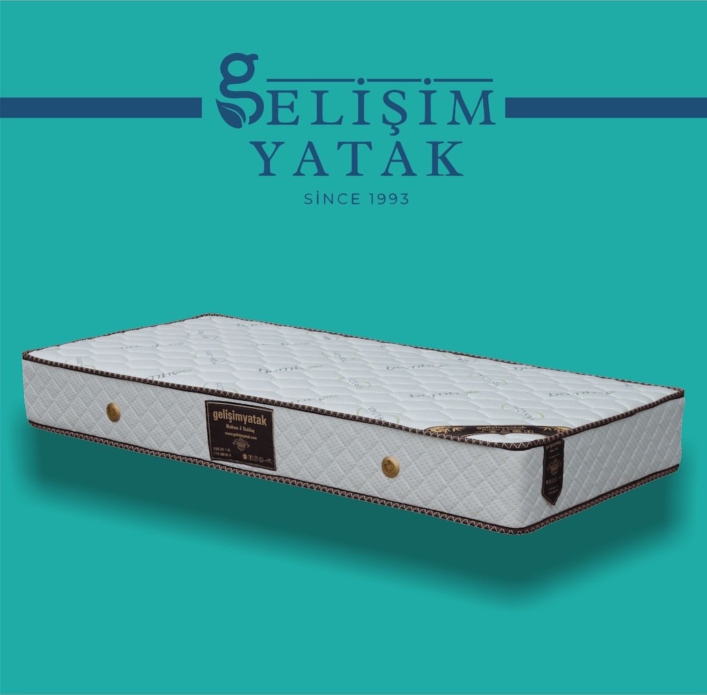Gelişimyatak 90X190 Gelişim Yatak Spring Gold Baby Yarı Ortopedik Bamboo Yatak