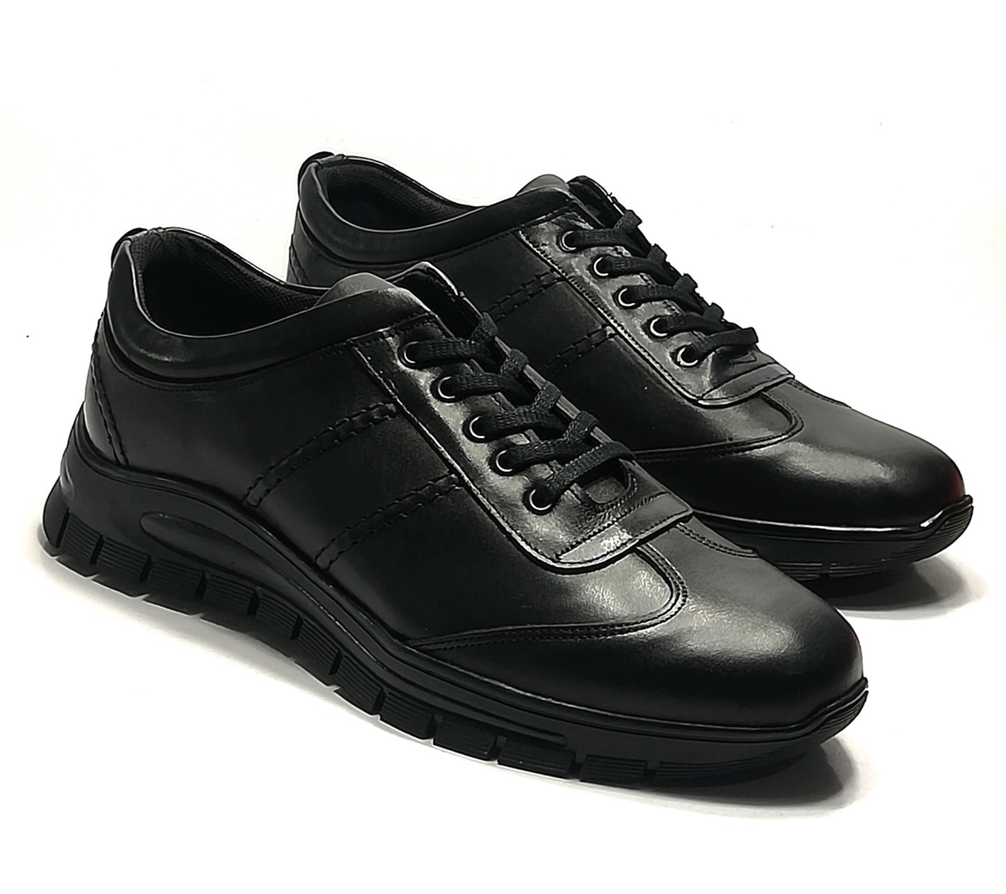 Akman Siyah Erkek %100 Deri Bagcıklı Günlük Comfort Ayakkabı