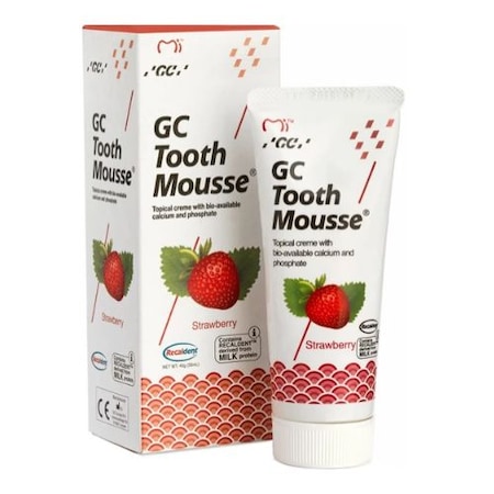 GC Tooth Mousse Çilek Aromalı Diş Minesi Koruyucu Krem 40 G