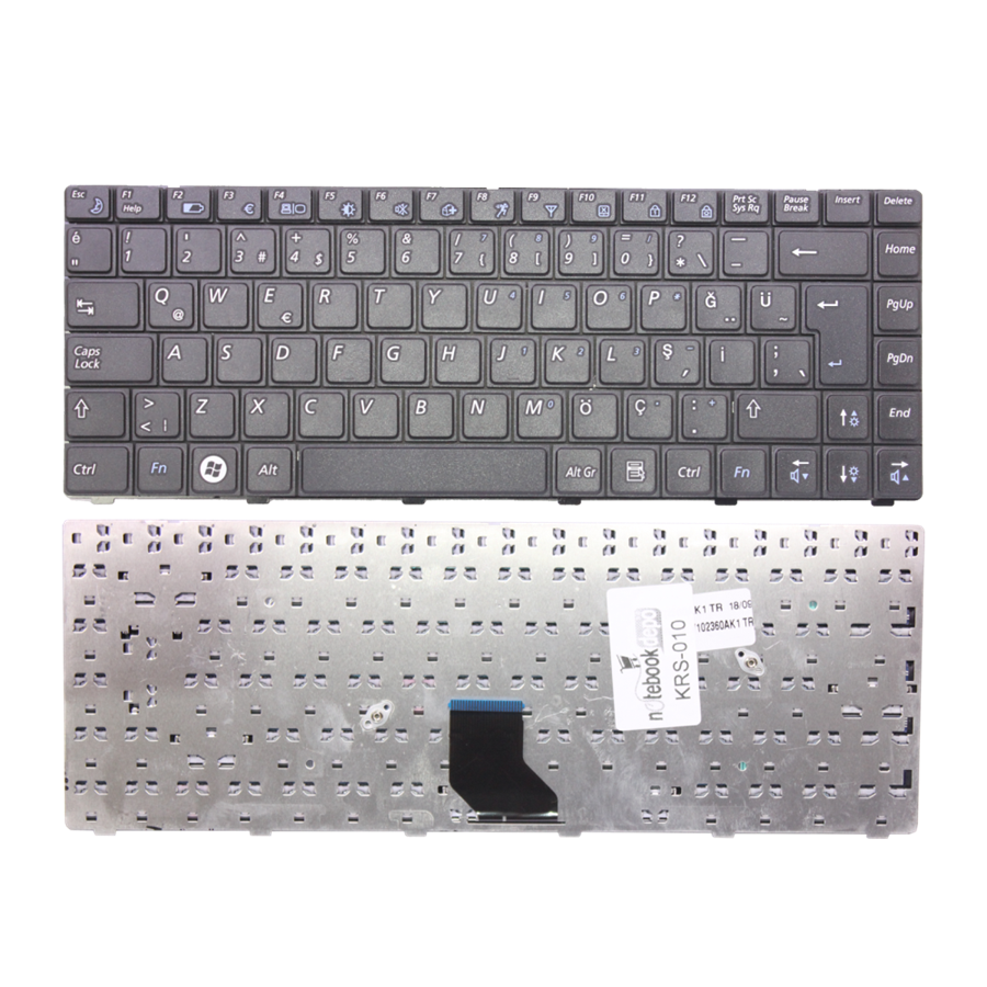 Samsung Uyumlu Np-R520, Np-R522, Np-R522H Notebook Klavye (Siyah Tr)