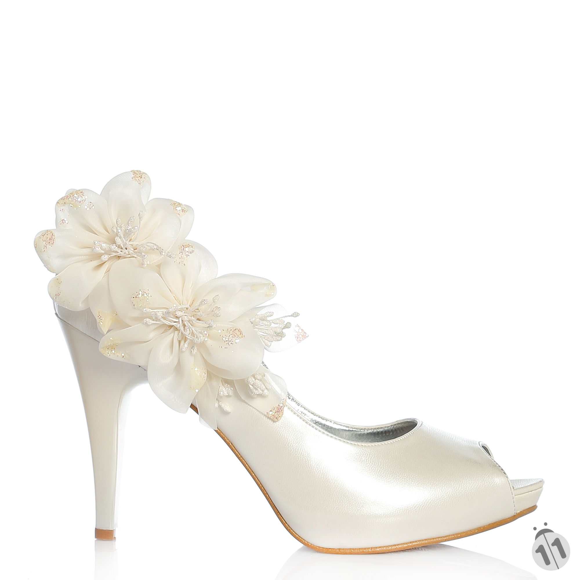 Egina Çiçekli Gelin Ayakkabısı