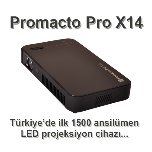Promacto Pro X14 Projeksiyon Cihazı, 1500 Ansilümen, 1280x800