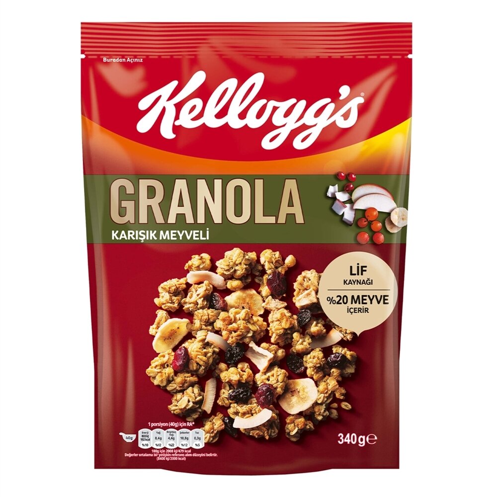 Kellogg's Granola Meyveli 340 G