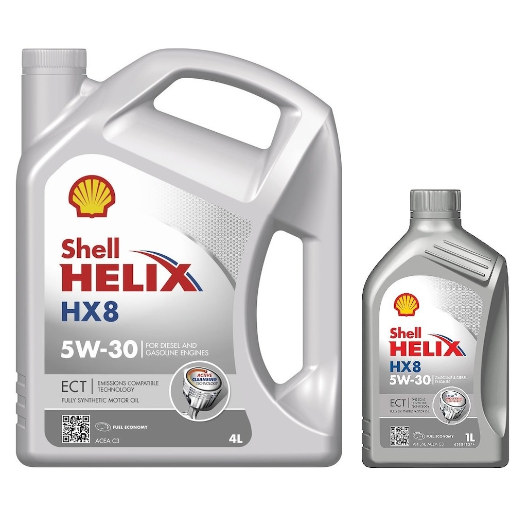 Shell Helix Hx8 Ect C3 5W-30 Dpf Partiküllü Tam Sentetik Motor Yağı 4 L + 1 L