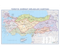 EĞİTİCİ Türkiye Bölgeler Haritası 100x140cm