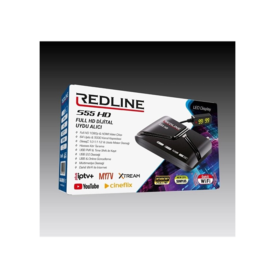 Redline S55 Dahili Wifi Full HD Uydu Alıcı